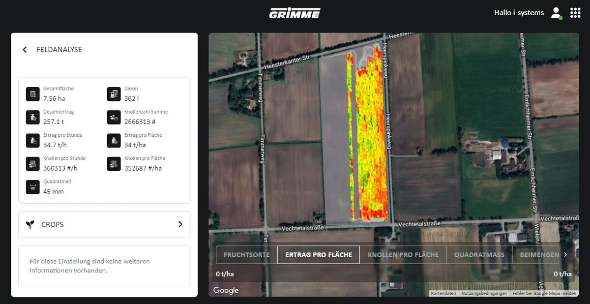 Step 05: Yield mapping