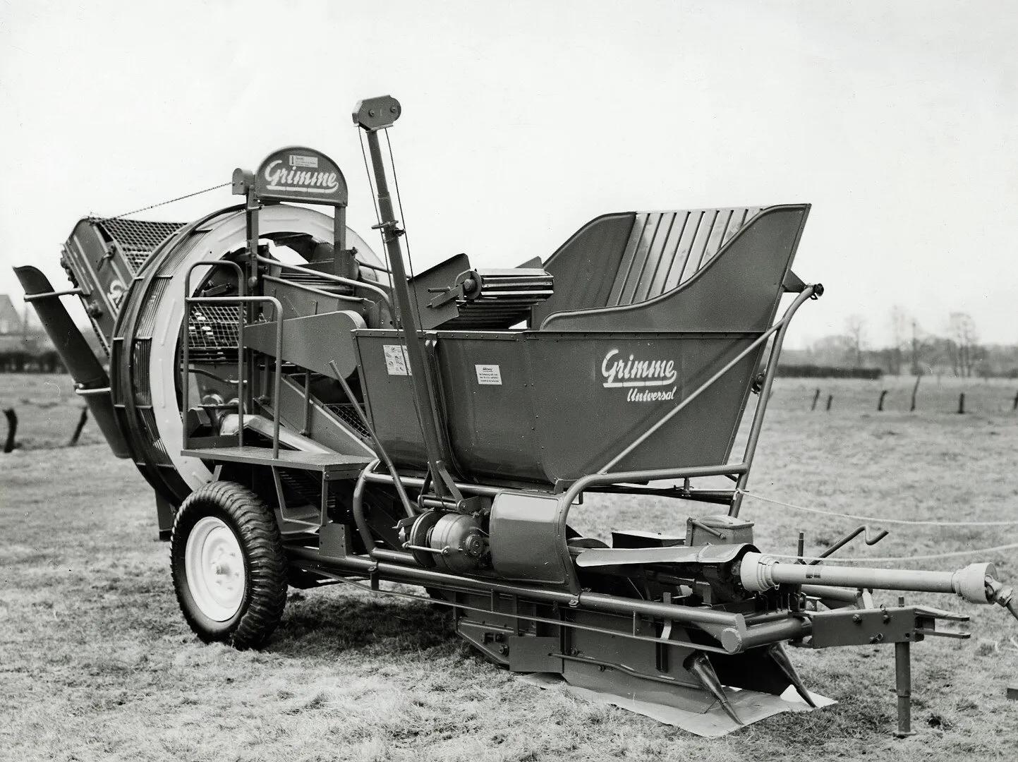 1956 - First tractor-drawn "Universal" potato harvester