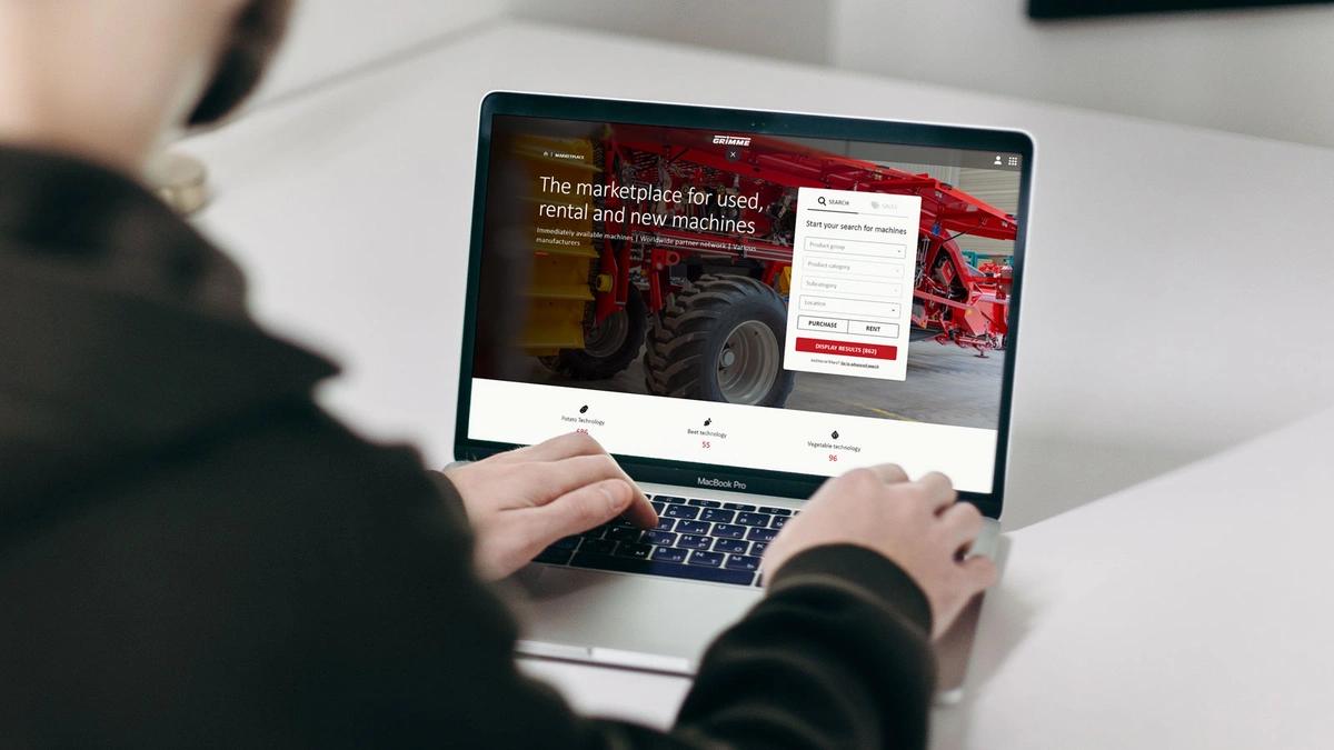 The new GRIMME marketplace for used, new and rental machines.